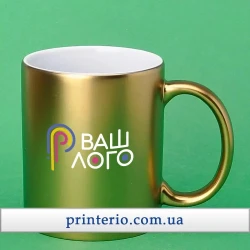 Чашка для сублімації Sublime металізована матова з логотипом 330 мл